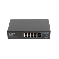 Lanberg RSFE-8P-2GE-120 - Unmanaged - Gigabit Ethernet (10/100/1000) - Power over Ethernet (PoE) - Rack-Einbau - 1U