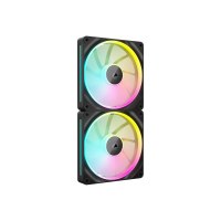 Corsair iCUE Link LX140 RGB - Gehäuselüfter - 140 mm - Schwarz (Packung mit 2)