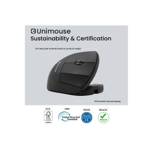 Contour UniMouse wired left-handed black - Mouse - 4,000 dpi