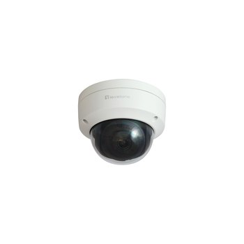 LevelOne GEMINI Telecamera di rete IP a cupola fissa - 6 Megapixel - H.265 - 802.3af PoE - LED IR - Interno / Esterno - Telecamera di sicurezza IP - Interno ed esterno - Cablata - Soffitto - Bianco - Cupola