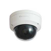 LevelOne GEMINI Telecamera di rete IP a cupola fissa - 6 Megapixel - H.265 - 802.3af PoE - LED IR - Interno / Esterno - Telecamera di sicurezza IP - Interno ed esterno - Cablata - Soffitto - Bianco - Cupola