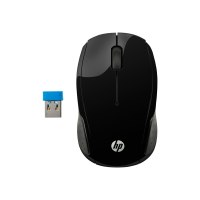 HP 200 - Maus - rechts- und linkshändig - optisch - kabellos - 2.4 GHz - kabelloser Empfänger (USB)