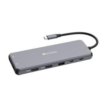 Verbatim CMH 13 - Hub - 2 x HDMI + 2 x USB-C (alimentazione)