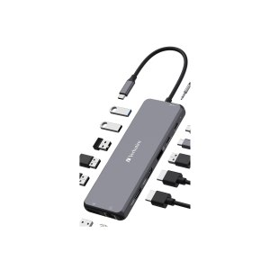 Verbatim CMH 13 - Hub - 2 x HDMI + 2 x USB-C (alimentazione)