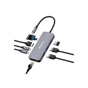 Verbatim CMH 09 - Hub - 1 x HDMI + 2 x USB-C 3.2 Gen 2 +...