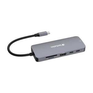 Verbatim CMH 09 - Hub - 1 x HDMI + 2 x USB-C 3.2 Gen 2 + 3 x USB 3.2 Gen 1 + 1 x 1 Gigabit Ethernet