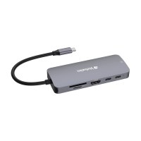 Verbatim CMH 09 - Hub - 1 x HDMI + 2 x USB-C 3.2 Gen 2 + 3 x USB 3.2 Gen 1 + 1 x 1 Gigabit Ethernet