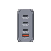 Verbatim Netzteil - GaN - 100 Watt - 5 A - PD 3.0, PD/PPS, QC 3.0 - 4 Ausgabeanschlussstellen (3 x USB-C, USB)