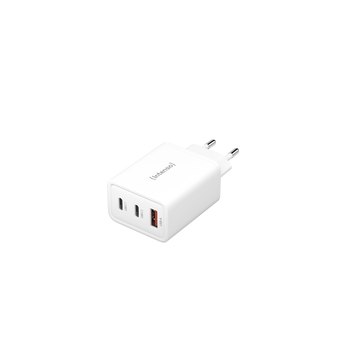 Intenso 1x USB-A auf 2x USB-C GAN Adapter weiß