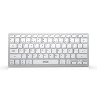 INCA Tastatur IBK-565BT Bluetooth 5.0 Smart Silber