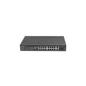 Lanberg RSFE-16P-2C-250 - Unmanaged - Gigabit Ethernet (10/100/1000) - Power over Ethernet (PoE) - Rack-Einbau - 1U