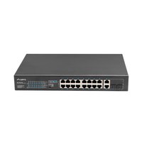 Lanberg RSFE-16P-2C-250 - Unmanaged - Gigabit Ethernet (10/100/1000) - Power over Ethernet (PoE) - Rack-Einbau - 1U