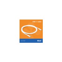 Club 3D Lifestyle USB-C Kabel PD 240W 20Gbps 2m weiß St/St retail - Kabel - Digital/Daten