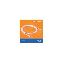 Club 3D Lifestyle USB-C Kabel PD 240W 20Gbps 2m pink St/St retail - Kabel - Digital/Daten