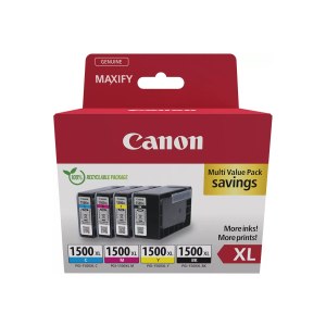 Canon PGI-1500XL BK/C/M/Y Multipack - confezione da 4