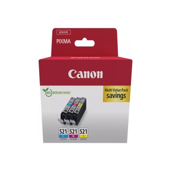 Canon CLI-521 C/M/Y Multi pack - 3er-Pack - 9 ml