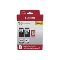 Canon PG-560/CL-561 Photo Value Pack - Lucido - Confezione da 2 - Nero, colore (ciano, magenta, giallo)