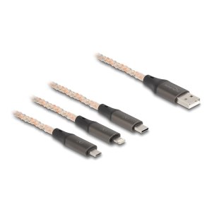 Delock 3 in 1 - Kabel nur zum Laden - USB männlich...