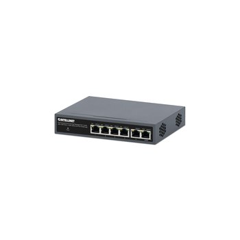 Intellinet PoE-Powered 6-Port Lite Smart Managed PoE+ Switch 4xGbE 2xGbE-Uplink and