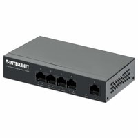 Intellinet 5-Port Gigabit Ethernet PoE+ Switch Vier PSE Gigabit-Ports ein Gigabit-Port - Switch - 1 Gbps