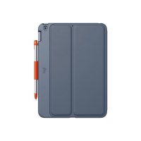 Logitech Rugged Lite - Tastatur und Foliohülle - kabellos - Bluetooth LE - Classic Blue - für Apple 10.2-inch iPad (7. Generation, 8. Generation, 9. Generation)