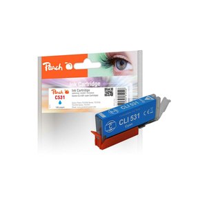 Peach Canon Patrone CLI-531 6120B002 cyan kompatibel -...