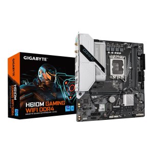 Gigabyte H610M GAMING WIFI DDR4 - 1.0 - Motherboard - micro ATX - LGA1700-Sockel - H610 Chipsatz - USB 3.2 Gen 1 - Gigabit LAN, Wi-Fi, Bluetooth - Onboard-Grafik (CPU erforderlich)