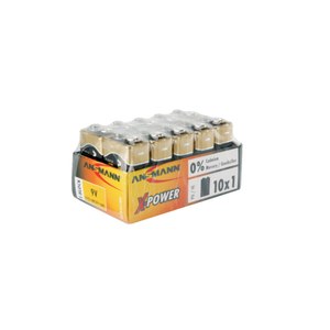 Ansmann 5015711 - Batteria monouso - 6LR61 - Alcalino - 9 V - 10 pezzo/i - Multicolore