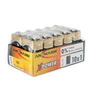 Ansmann 5015711 - Batteria monouso - 6LR61 - Alcalino - 9 V - 10 pezzo/i - Multicolore