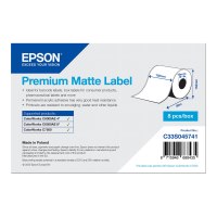 Epson Premium - Opaco - Adesivo acrilico permanente - Rotolo (10,2 cm x 60 m)