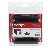 Evolis Badgy Full kit - YMCKO - Druckerfarbband-Kassette/PVC-Karten-KIt