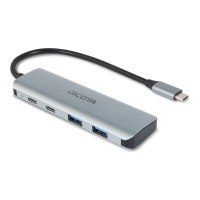 Dicota Hub - 10 Gbps, 4-in-1 USB C, Highspeed