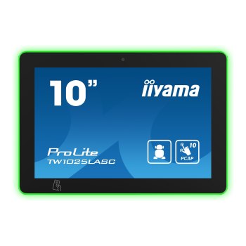 Iiyama ProLite TW1025LASC-B1PNR - Android-PC - Touchpanel-PC - 1 RK3399 / 1.8 GHz - RAM 4 GB - SSD - eMMC 32 GB - 1GbE, Bluetooth 5.2 - WLAN: 802.11b/g/n, NFC, RFID, Bluetooth 5.2 - Android 12 - Monitor: LED 25.5 cm (10.1")