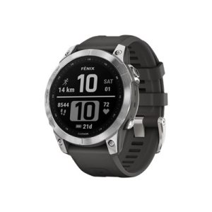 Garmin fenix 7 - 47 mm - silber - Sportuhr mit Band -...