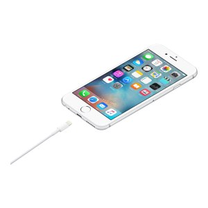 Apple Lightning-Kabel - USB männlich bis Lightning männlich - 1 m - weiß - für iPad/iPhone/iPod (Lightning)