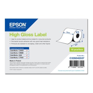 Epson Hochglänzend - Rolle (7,6 cm x 33 m) 1...