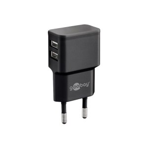 Wentronic goobay Dual USB charger - Netzteil - 12 Watt -...