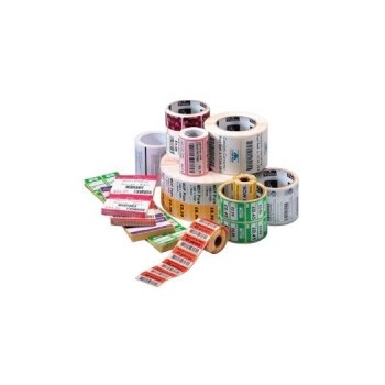 Zebra Z-Select 2000T - Papier - matt - permanenter Klebstoff - beschichtet - perforiert - 6,3 mil - weiß - 25.4 x 31.8 mm 30960 Etikett(en) (12 Rolle(n)