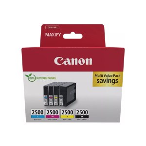 Canon PGI-2500 BK/C/M/Y Multipack - confezione da 4