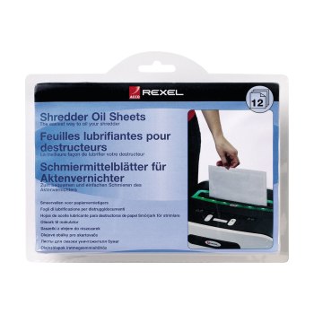 Rexel Schredder-Ölblätter (Packung mit 12)