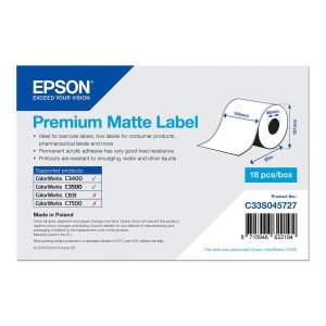 Epson Premium - Carta - opaca - adesivo acrilico...