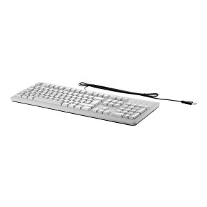 HP  Tastatur - USB - Deutsch - Grau