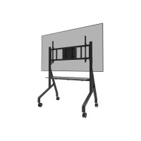 Neomounts FL50-575BL1 - Wagen - robust - für Displayständer - Bodenständer - verriegelbar - Stahl - Schwarz - Bildschirmgröße: 178.1-301.4 cm (65"-110")