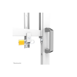 Neomounts FL50-575WH1 - Wagen - robust - für Displayständer - Bodenständer - verriegelbar - Stahl - weiß - Bildschirmgröße: 178.1-301.4 cm (65"-110")