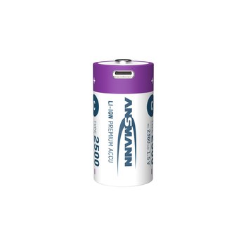 Ansmann ANS 1313-0004 - Li-Ion Akku C Baby 2300 mAh 1.5 V 2er-Pack - Akku - Baby (C)