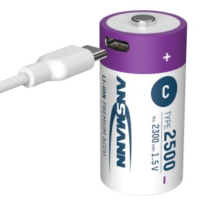 Ansmann ANS 1313-0004 - Li-Ion Akku C Baby 2300 mAh 1.5 V...