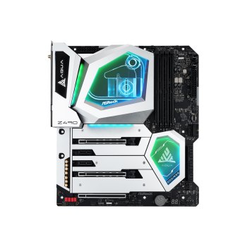 ASRock Z490 AQUA - Motherboard - E-ATX - LGA1200-Sockel - Z490 Chipsatz - USB-C Gen2, USB 3.2 Gen 1, USB 3.2 Gen 2 - 10 Gigabit LAN, 2.5 Gigabit LAN, Wi-Fi, Bluetooth - Onboard-Grafik (CPU erforderlich)