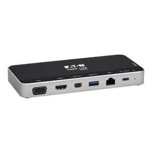 Eaton Tripp Lite Series USB C Docking Station Hub USB Dock Triple Display 4K HDMI VGA USB A/C Gbe