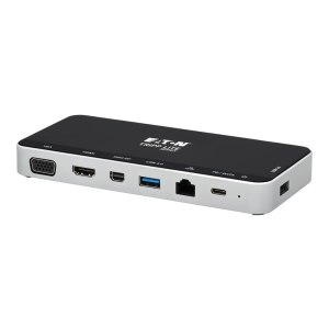 Eaton Tripp Lite Series USB C Docking Station Hub USB Dock Triple Display 4K HDMI VGA USB A/C Gbe