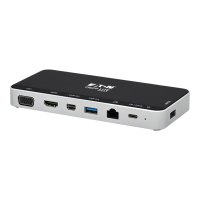 Eaton Tripp Lite Series USB C Docking Station Hub USB Dock Triple Display 4K HDMI VGA USB A/C Gbe